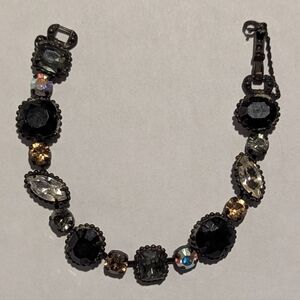 Sorrelli Black and Gold Crystal Bracelet